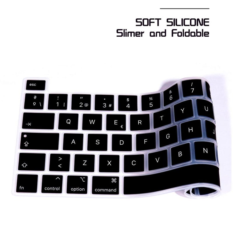 HRH Spanish ESP Language Silicone Keyboard Cover Protector for MacBook Pro 13 inch 2020 (Model A2289 / A2251 / A2338 M1 Chip) and for Pro 16" 2019 (Model A2141),European Version - Image 4